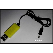 3.5mm jack / plug 3.7V USB charger for LiPo battery