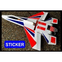 Sticker for Su-27 RC Airplane Kit - C ( 2 pcs )