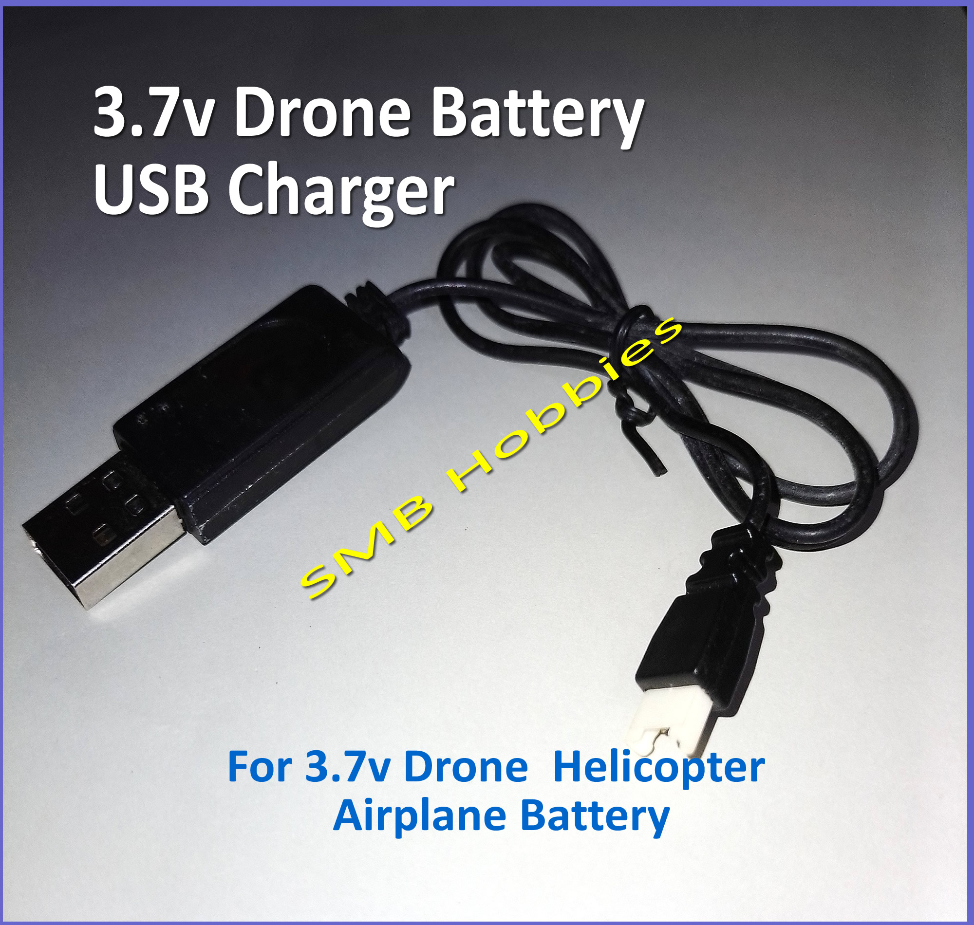 3.7v Drone USB Lipo Battery Charger White Connector