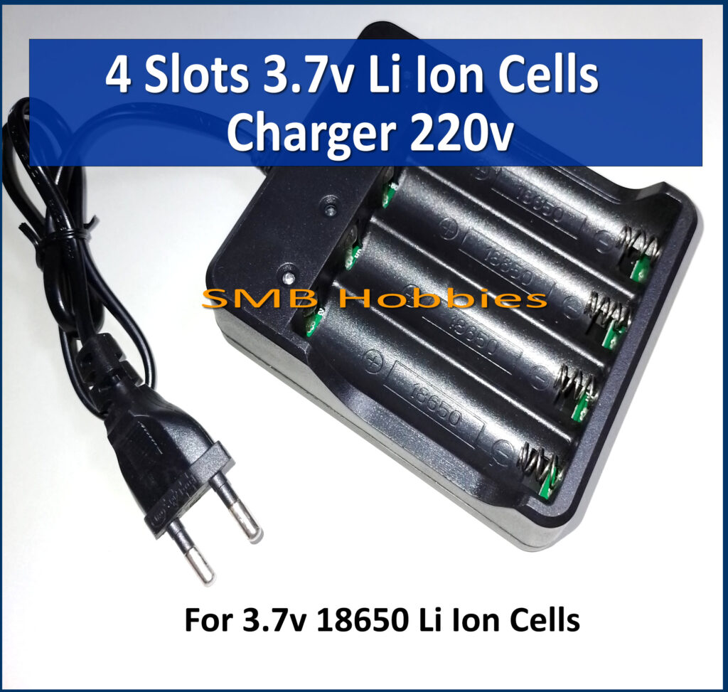 4 Slots 3.7v Lithium Ion Cell Battery Li Ion Charger Input 220v AC