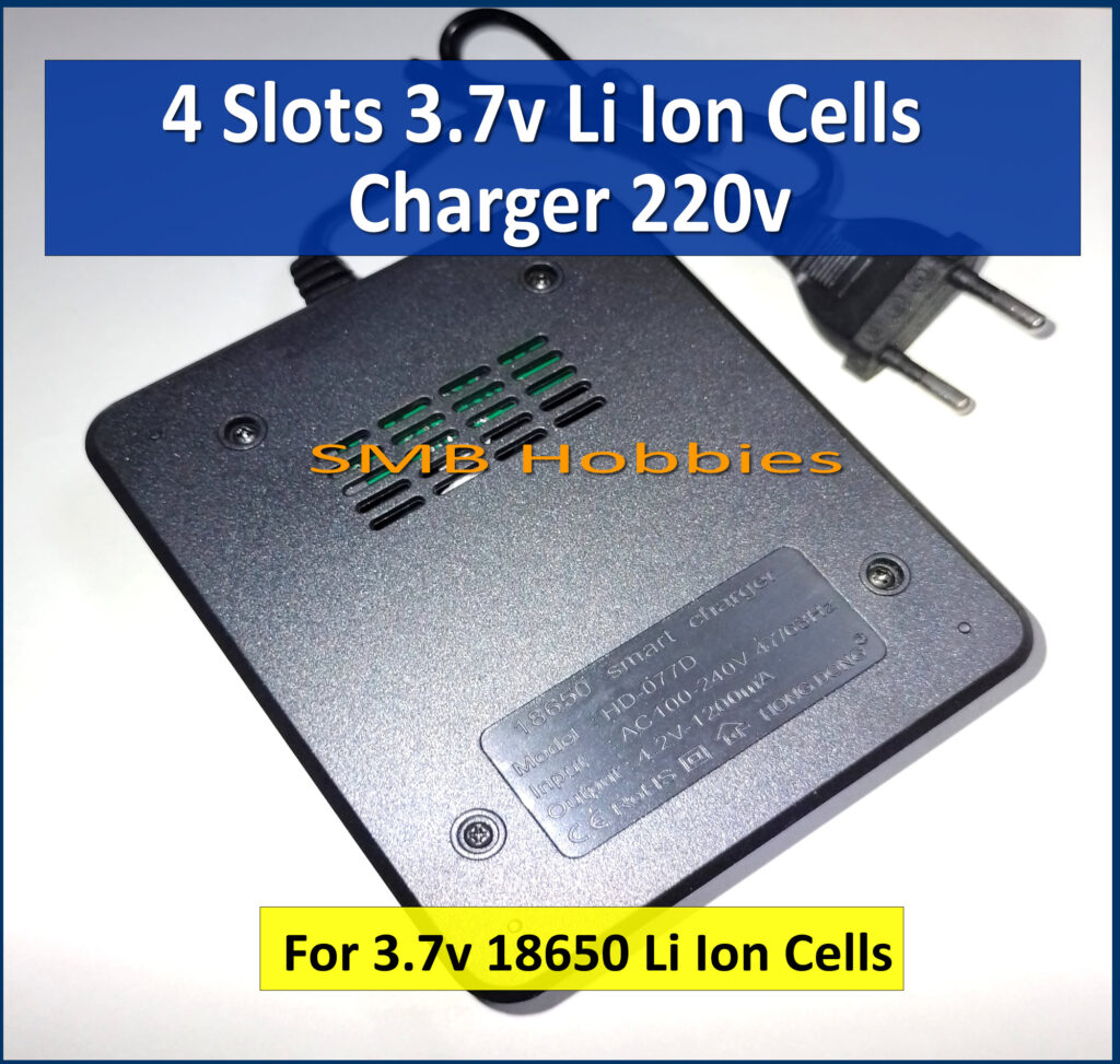 4 Slots 3.7v Lithium Ion Cell Battery Li Ion Charger Input 220v AC