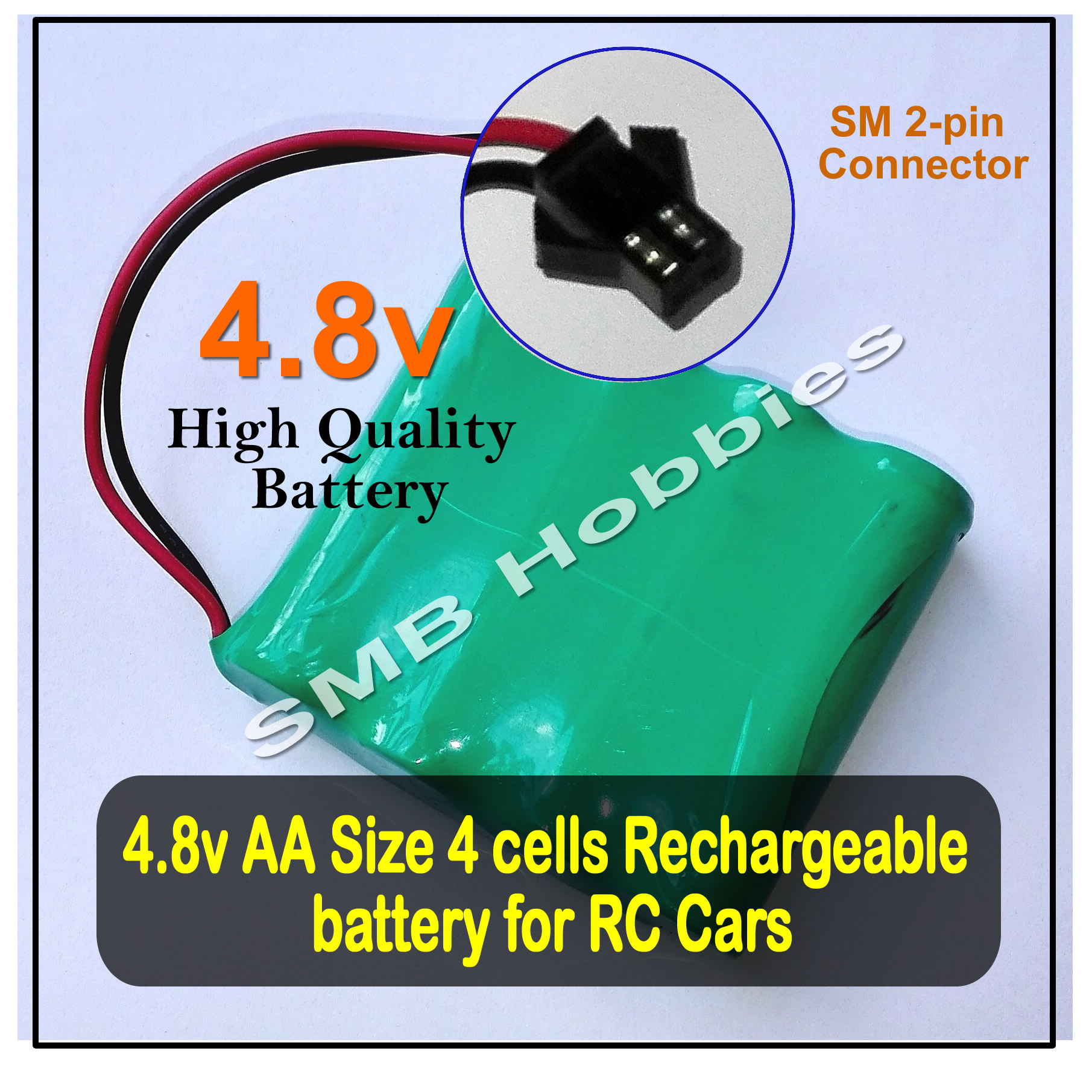4.8v Rechargeable Battery Pack for toys rc cars - smb hobbies 1