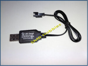 4.8v usb charger sm 2pin connector smb hobbies wm1 4.8v USB Battery Charger SM 2pin Connector for RC Car