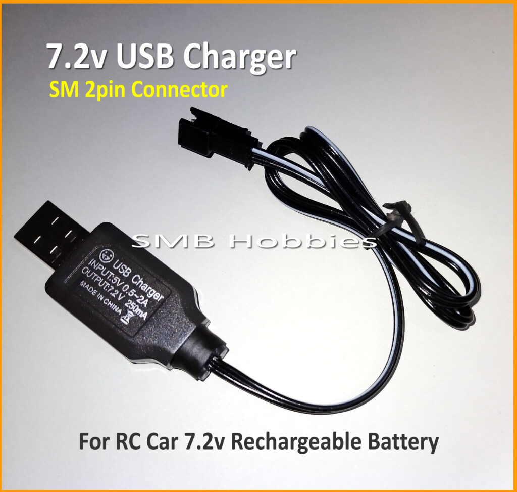 7.2v USB Battery Charger SM 2pin Connector