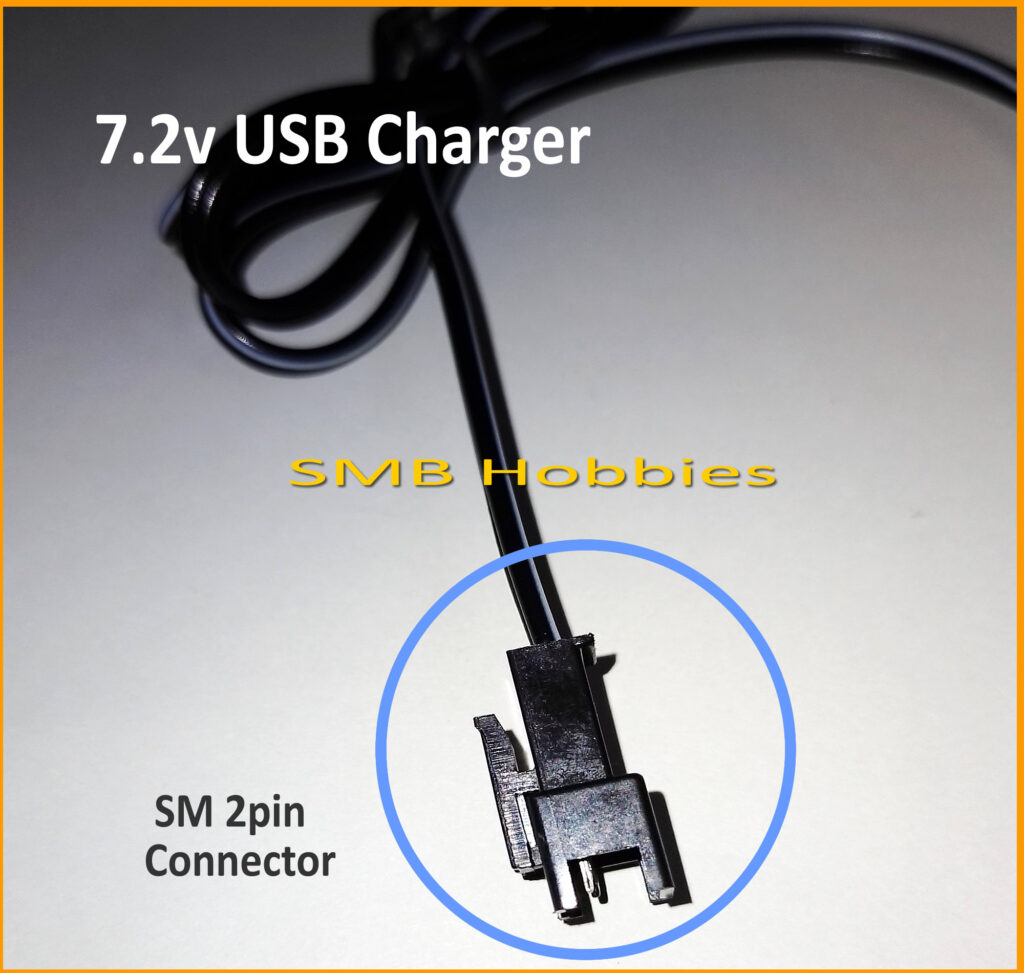 7.2v USB Battery Charger SM 2pin Connector