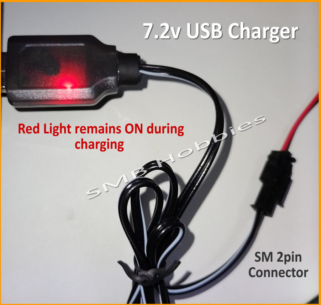 7.2v USB Battery Charger SM 2pin Connector